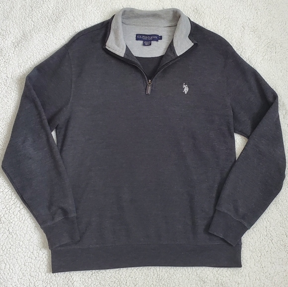 U.S. Polo Assn. Other - U.S. Polo Assn. Men's Half Zip Sweater Gray Large
